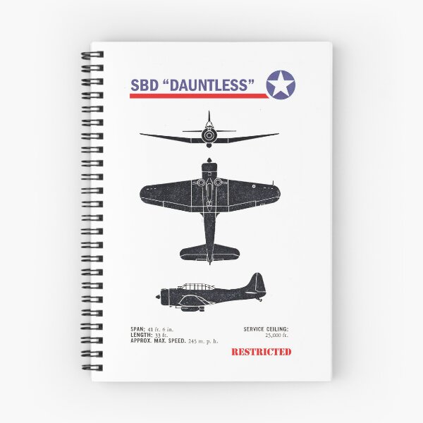 Item preview, Douglas SBD "Dauntless" Dive Bomber Aircraft Identification Guide & Schematics 1943 designed and sold by Bombergirls.