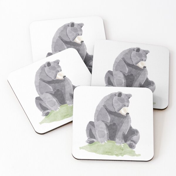 Item preview, sitting watercolor bear designed and sold by bearly-creative.