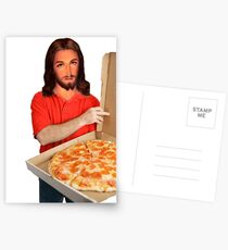 Jesus-The Dankest Pizza Man Postcards