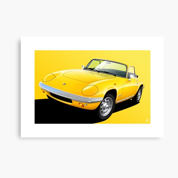 Poster artwork - Yellow S2 Elan Canvas Print