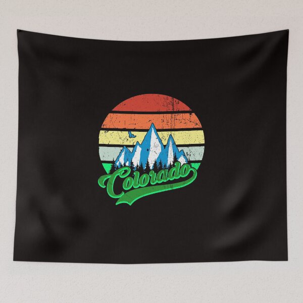 Item preview, Colorado Retro Vintage Mountains Nature Hiking  designed and sold by romboshirt.