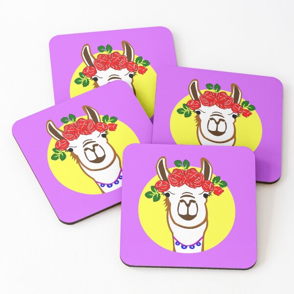 Item preview, LLama with roses designed and sold by GorillaFarm.