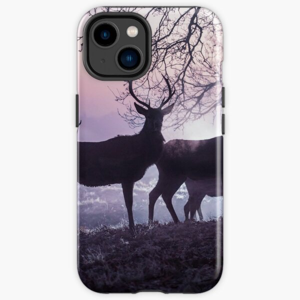 Misty Magick Stags an einem Wintermorgen iPhone Robuste Hülle