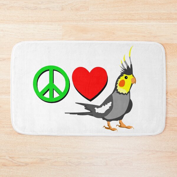 Item preview, PEACE LOVE COCKATIEL designed and sold by GorillaFarm.