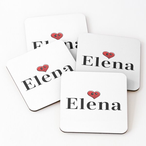 Item preview, Elena Cute Heart Name  Elena Meaning Shining Light  designed and sold by ProjectX23.
