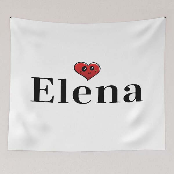 Item preview, Elena Cute Heart Name  Elena Meaning Shining Light  designed and sold by ProjectX23.