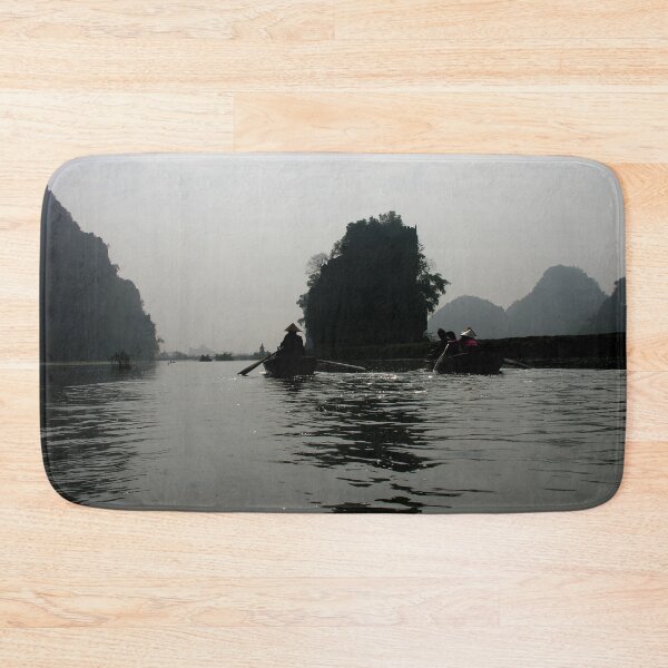 Item preview, Silhouette Rowing Boats River Mountains, Tam Coc, Vietnam designed and sold by worldways.