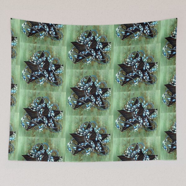 Item preview, Black Barn Star - Blue Berries De Vine designed and sold by JanineRileyArt.