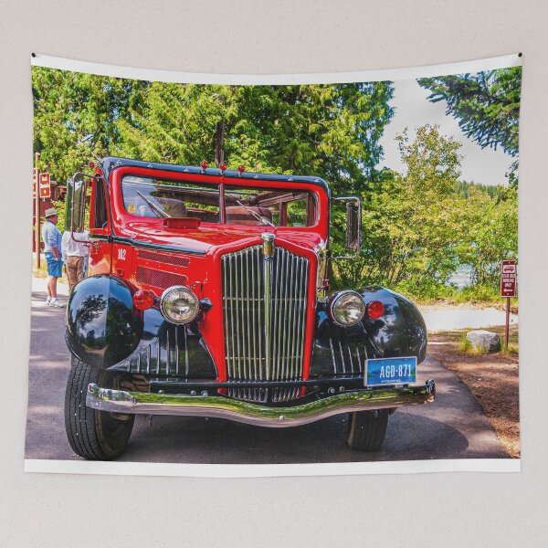 Item preview, A Red Jammer at Apgar Village designed and sold by Bryan Spellman.