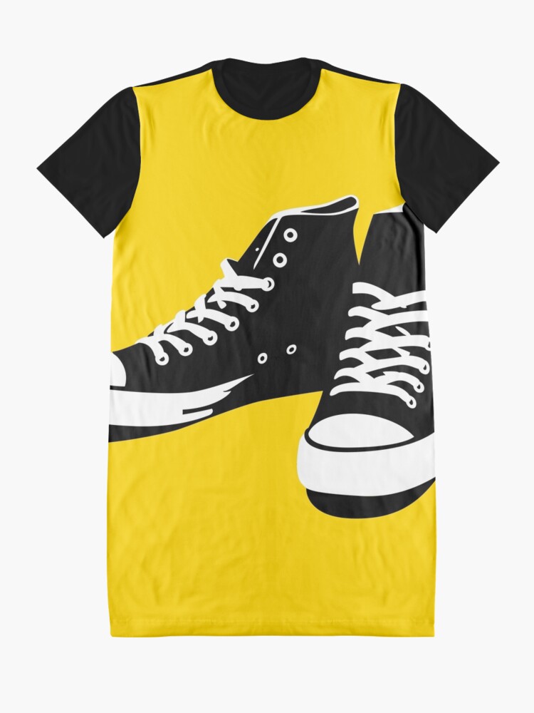 Vista alternativa de Vestido camiseta Zapatillas negro-blanco