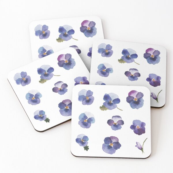 Item preview, Little Violet - Blue Flowers - Stickers designed and sold by Pavnud.