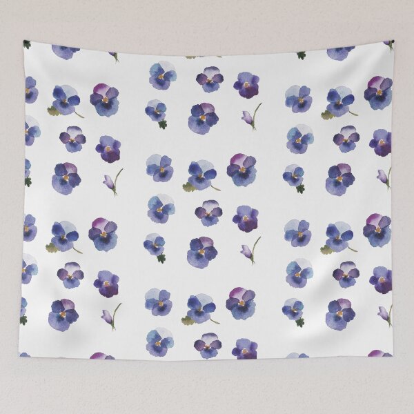 Item preview, Little Violet - Blue Flowers - Stickers designed and sold by Pavnud.