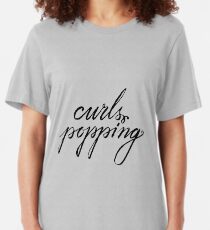 Curls Popping Slim Fit T-Shirt