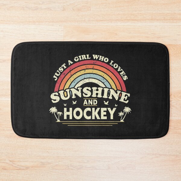Item preview, Hockey graphic. Just A Girl Who Loves Sunshine And Hockey design designed and sold by PackAPunch.