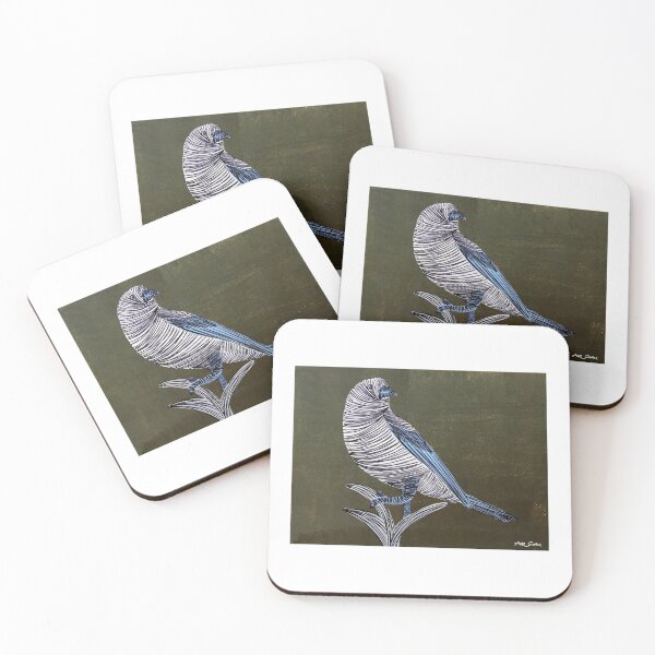 Item preview, Bird Standing On Plant By Artguru 0228, 28 X 22, - Acrylic On Paper designed and sold by Art Guru.