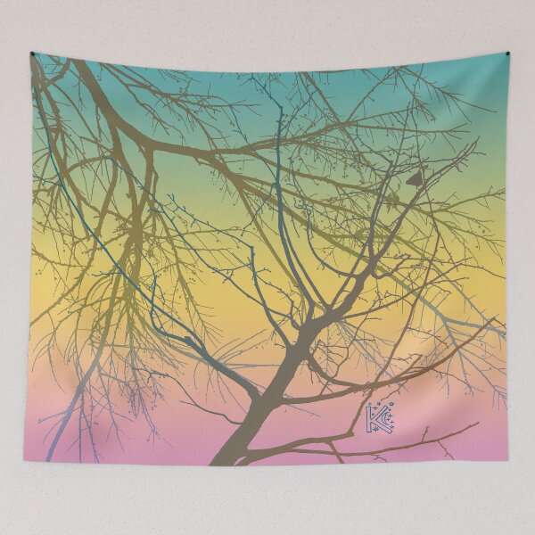 Item preview, Camo Branches Pink Turquoise and Gold  designed and sold by NorthernBell.