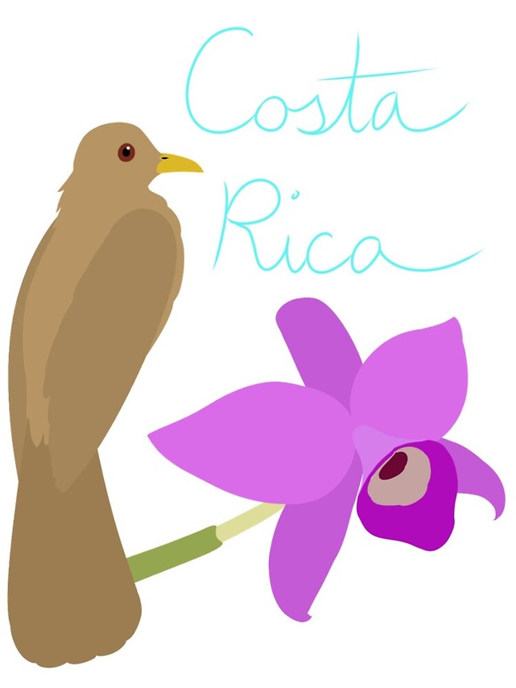 Costa Rica: Guaria Morada and Clay Colored Thrush by LegendofStella