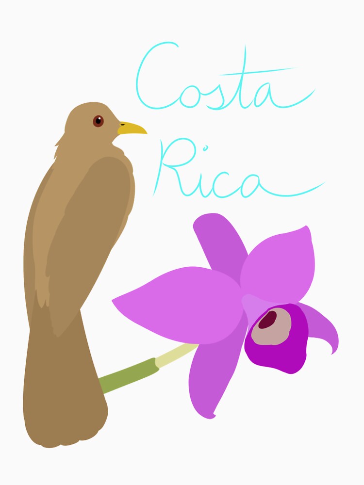 Costa Rica: Guaria Morada and Clay Colored Thrush by LegendofStella
