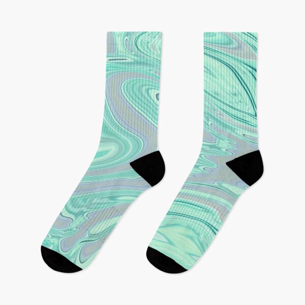 Item preview, preppy chic spring summer pastel green mint swirls designed and sold by LEILA ART SPACE.