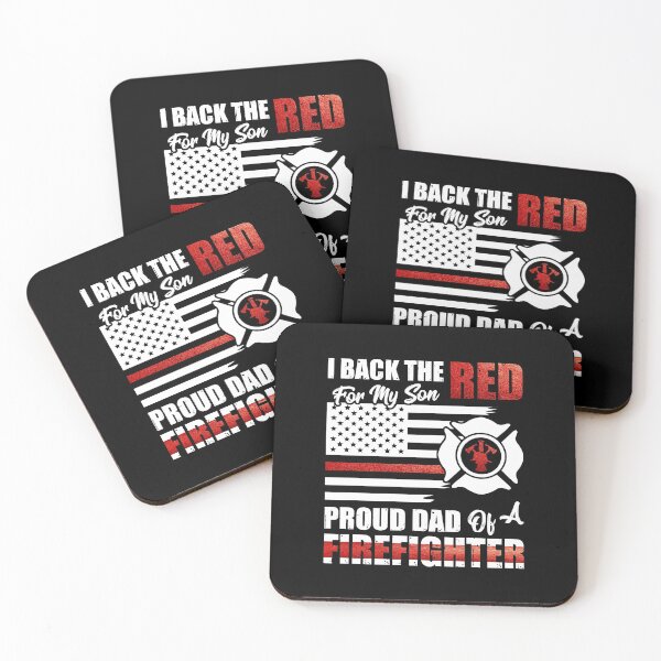 Item preview, I Back The Red For My Son Proud Dad Of A Firefighter Fathers Gift designed and sold by Dressed For  Duty.