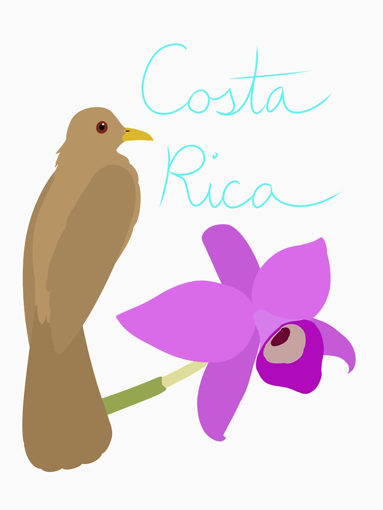 Costa Rica: Guaria Morada and Clay Colored Thrush by LegendofStella