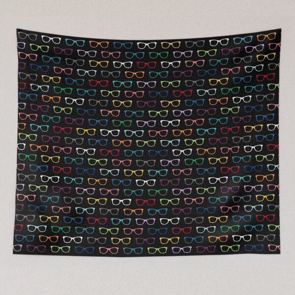 Item preview, Colorful Small Eyeglasses Pattern designed and sold by whimseydesigns.