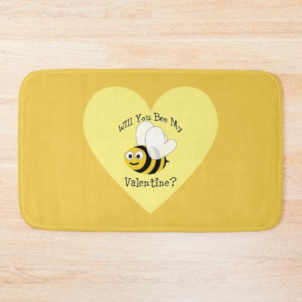 Item preview, Will You bee My Valentine? Yellow Heart designed and sold by Hedgie Designs.