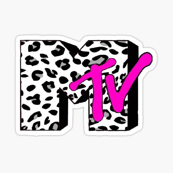 Cheetah print MTV Pegatina