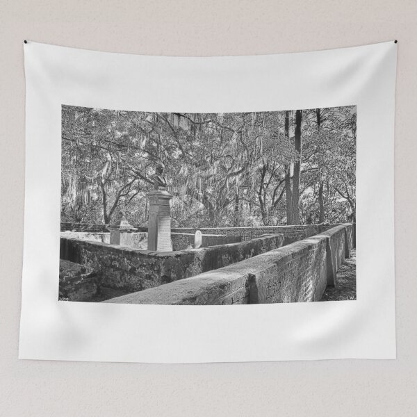 Item preview, Old House Plantation Cemetery Black And White designed and sold by LisaWootenPhoto.