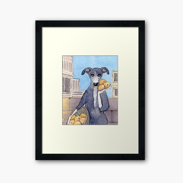 Item preview, Nell Whippet, orange seller designed and sold by SusanAlisonArt.