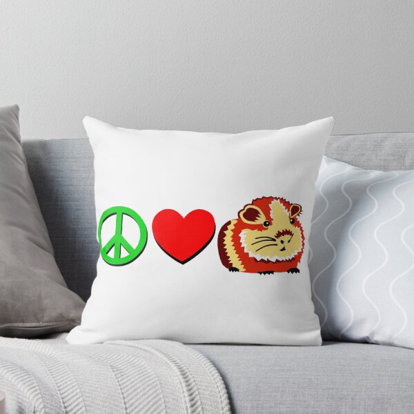 Item preview, PEACE LOVE GUINEA PIG designed and sold by GorillaFarm.
