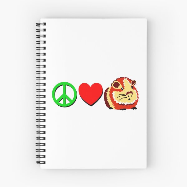 Item preview, PEACE LOVE GUINEA PIG designed and sold by GorillaFarm.