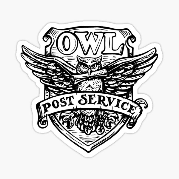 Owl Post Service Sticker