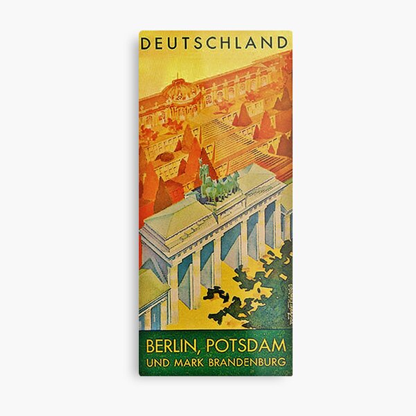 Vintage 1936 Berlin Travel Brochure Cover Metal Print