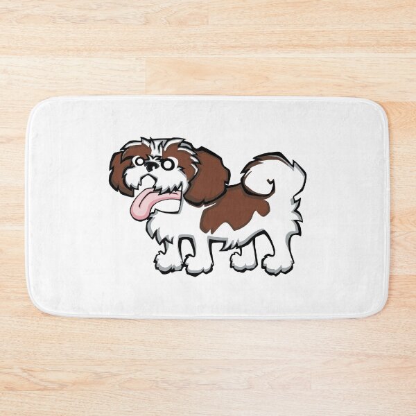 Item preview, Shih Tzu - Red and White (Full Body) WHITE BG designed and sold by TheChicken.