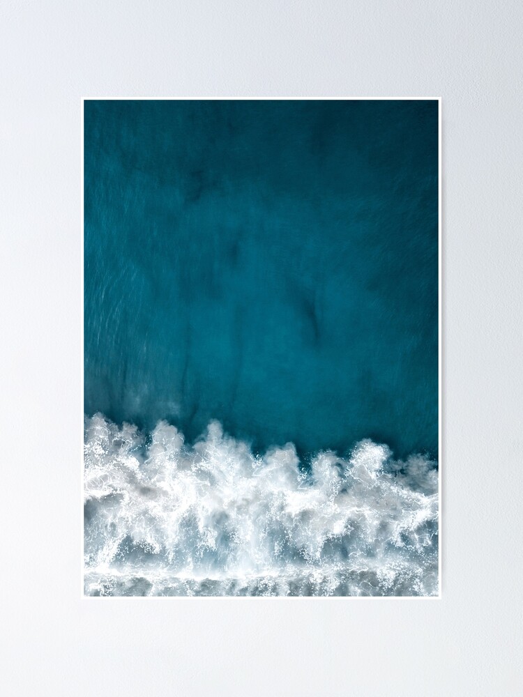 Ocean Wall Art Coastal Decor Modern Minimalist Art Poster By Moderntrend Redbubble