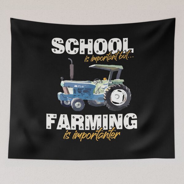Item preview, La escuela es importante pero la agricultura es importante - Regalo de agricultor agrícola designed and sold by Dressed For  Duty.