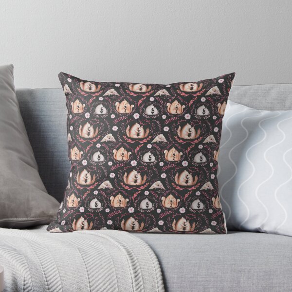 Animals In Love Pattern Throw Pillow