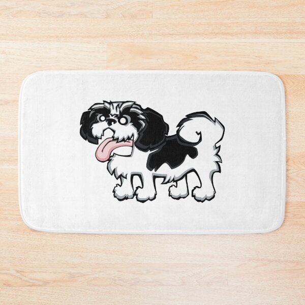 Item preview, Shih Tzu - Black and White (Full Body) WHITE BG designed and sold by TheChicken.