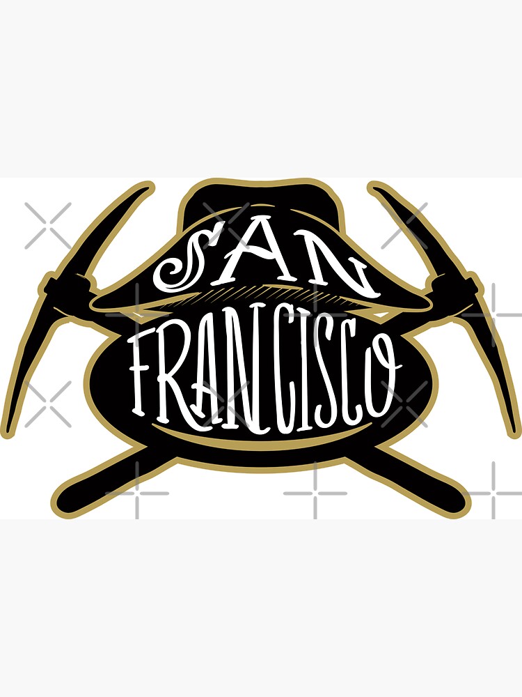 San Francisco 49ers State of California with 49ers logo Type Die- cut MAGNET