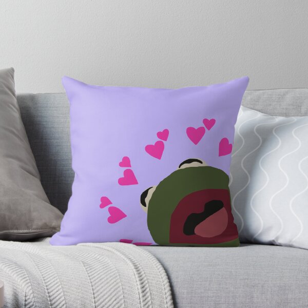 wholesome kermit Throw Pillow