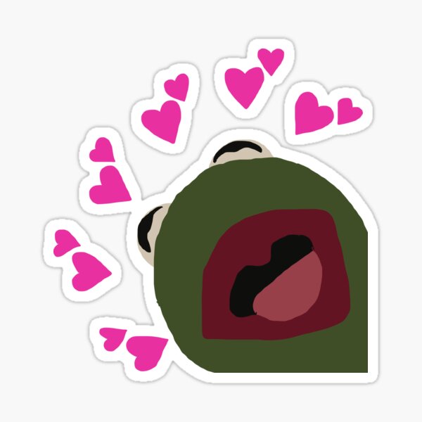 wholesome kermit Sticker