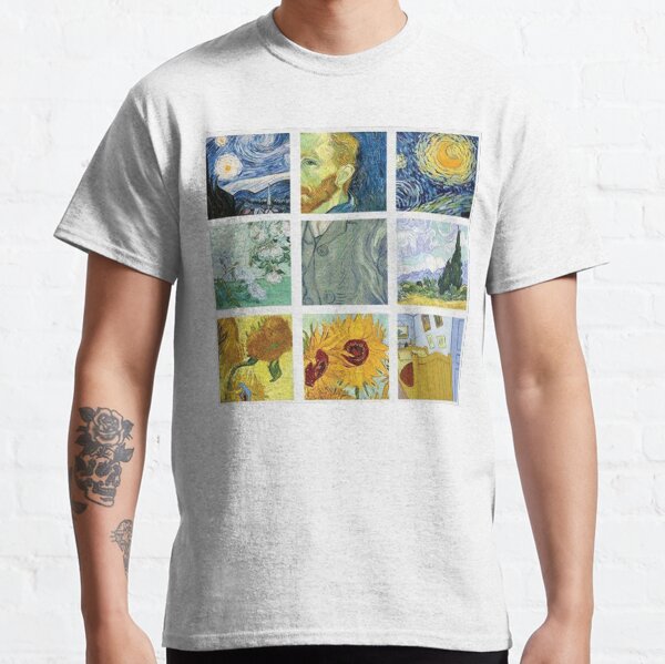 "Vincent Van Gogh Painting Grid" Tshirt for Sale by animateastory