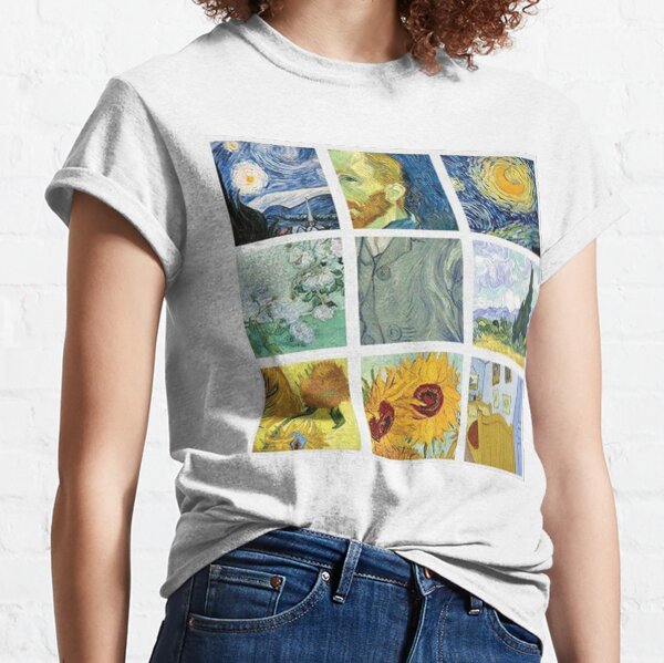 Vincent Van Gogh Painting Grid Classic T-Shirt