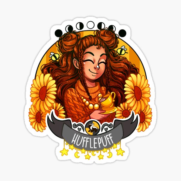 Yellow Badger Witch v1 Sticker