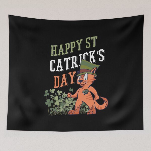 Item preview, Happy St Catrick's Day St Patrick's day cat designed and sold by Dibbelchen.