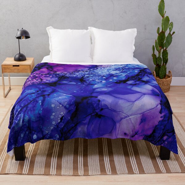 Item preview, Purple Universe: Abstract Alcohol Ink Painting designed and sold by herzart.