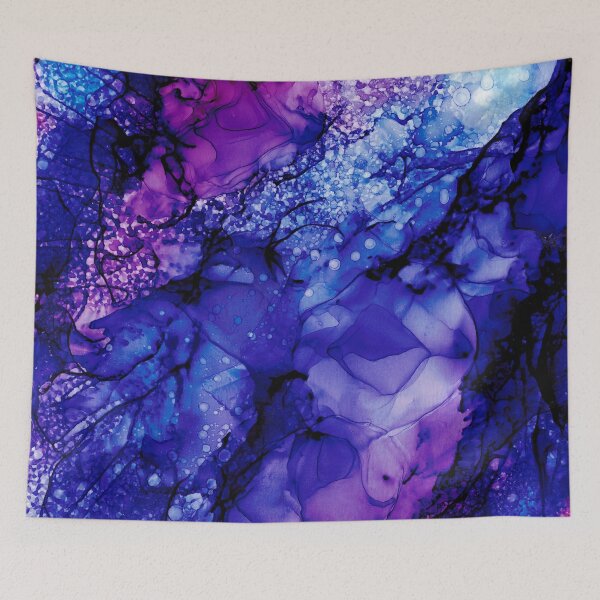 Item preview, Purple Universe: Abstract Alcohol Ink Painting designed and sold by herzart.