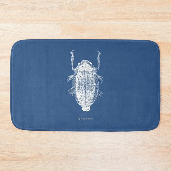 Item preview, Hydrophilidae - Water Beetle Blue print designed and sold by 4personnen.