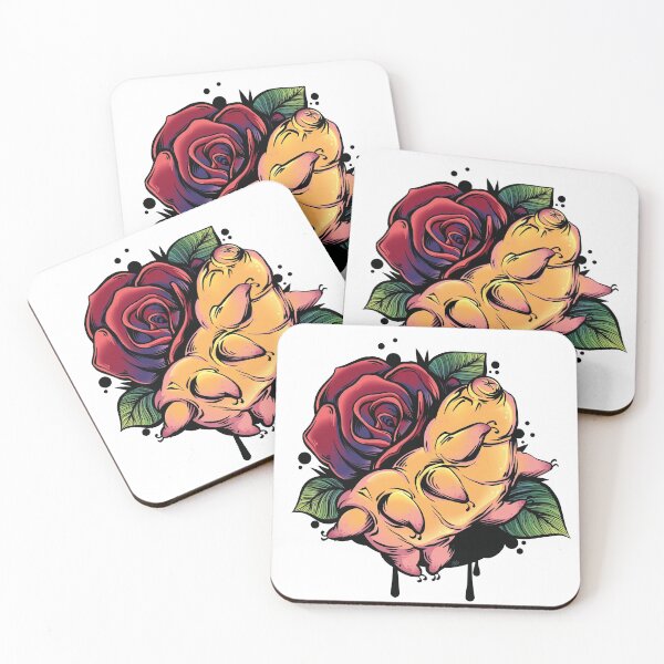 Item preview, Tardigrade Rose Colorful Tattoo designed and sold by supermara.